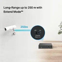 Комутатор MS105GP 5xGE (4xPoE), 65Вт, Некерований Mercusys teh0018243 - мініатюра 6