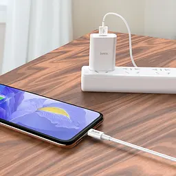 Кабель для заряджання USB на Type-C HOCO X64 3A Lightweight Білий - мініатюра 7