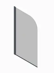 Шторки скляні на ванну Koer SR BS01-80x140-TR-01 прозоре скло 6 мм, хром KR5400, Універсальна, прозорий, хром - мініатюра 10
