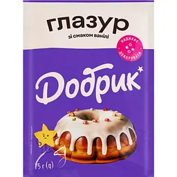 Глазур Добрик зі смаком ванілі 75 г