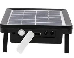 Портативна сонячна система EP-05 6V3W з літієвою батареєю, двома LED лампами та можливістю підзарядки телефону - мініатюра 5