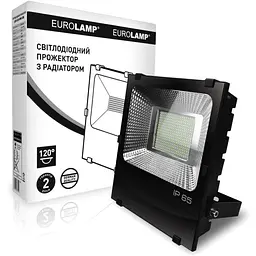 Прожектор Eurolamp Euroelectric LED з радіатором чорний (LED-FLR-SMD-200) - мініатюра 2