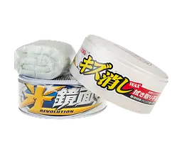 Твердий віск для маскування подряпин SOFT99 Scratch Clear Wax Mirror Finish White, для білих кольорів, металік, 200 г - мініатюра 3