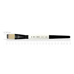 Пензель синтетика плоска Breeze 1226F №10 коротка ручка ROSA (4823098535478)