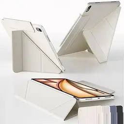 Обкладинка BeCover Ultra Slim Origami Magnetic з кріпленням Apple iPad Air 4/5 2020/2022 10.9" Beige (712953) - мініатюра 2