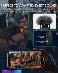 Бездротовий мікрофон Hoyiours для iPhone iPad, Plug-Play iPhone - мініатюра 6