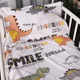 Комплект постільної білизни MirSon Бязь 17-0698 Smoky Dinosaurs 160 x 220 см (2200010459814) - мініатюра 2