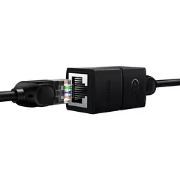 Перехідник Baseus AirJoy Series Network Cable Connector Cluster RJ-45 to RJ-45 Black [B00131100111-01] [140346] - мініатюра 7