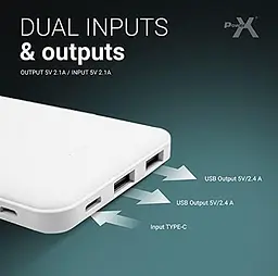 Зовнішній акумулятор Voltronic Power X K521 10000mAh білий - мініатюра 4