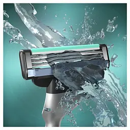 Подарунковий набір для чоловіків: бритва Gillette Mach3 + змінні катриджі для гоління 2 шт. + гель для душу Old Spice 3 в 1 WhiteWater 250 мл - мініатюра 5