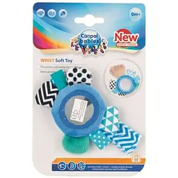 Іграшка плюшева Canpol babies на руку з дзеркалом 0+ Zig Zag 68/056_blu (5901691816534)
