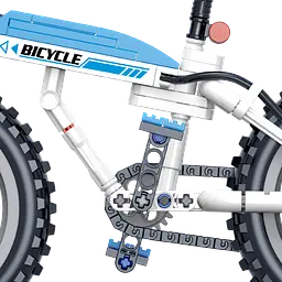 Конструктор велосипед ZHEGAO COOl DESIGN BIKE спортивний швидкісний 228 деталей - мініатюра 5