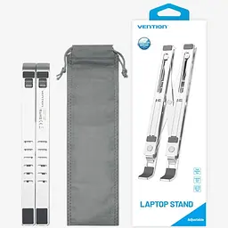 Підставка для ноутбука Laptop X-type Stand Silver Aluminum Alloy Vention - мініатюра 5