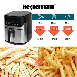 Аэрогриль Аэрофритюрница Heckermann ZHAF-650AD 6,5 л 2000W - мініатюра 8