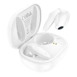Bluetooth Стерео Гарнітура Borofone BW18 Білий - мініатюра 4