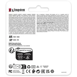 Карта пам'яті Kingston 512GB SDXC class 10 UHS-II U3 Canvas React Plus (SDR2V6/512GB) - мініатюра 4
