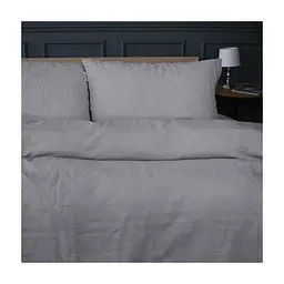 Постільна білизна MirSon №20-02 Waffle Gray 200x220 Євро (2200011032870) - мініатюра 4