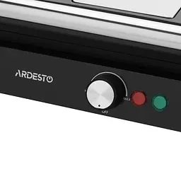 Гриль Ardesto притискний 1800Вт розкриття на 180° чорно-сріблястий (GH-1800MB) - мініатюра 10