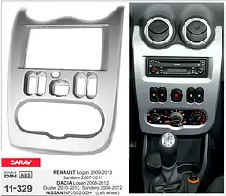 Перехідна рамка Renault, Dacia Duster, Sandero, Logan, Nissan NP200 Carav 11-329 - мініатюра 4