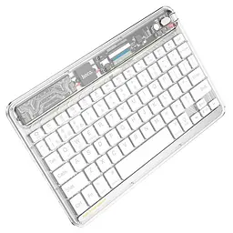 Клавіатура HOCO Transparent Discovery edition wireless BT keyboard S55 (тільки англійська) чорна - мініатюра 7