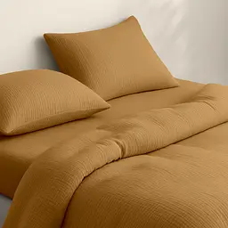 Наволочка Cosas Mustard муслінова 40х60 см гірчична (08Muslin_Mustard_40x60) - мініатюра 4