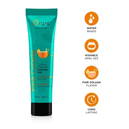 Лубрикант на водній основі Orgie Lube Tube Pina Colada, 100 мл, смак та аромат піна колади - мініатюра 3