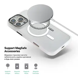 Чохол ArmorStandart Unit MagSafe для Apple iPhone 16 Pro Matte Clear - мініатюра 4