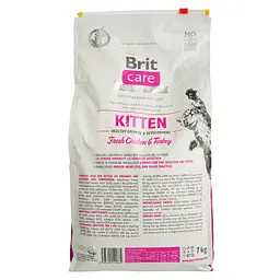 Сухий корм для кошенят, вагітних або годуючих кішок Brit Care Cat GF Kitten Growth&Development зі свіжою куркою та індичкою 7 кг - мініатюра 4