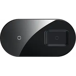 Бездротовий зарядний пристрій Baseus Simple Pro Edition 2 in 1 (Phone + Pods) 18W WXJK-C01 Black - мініатюра 2