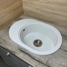 Кухонна мийка Adamant Ovale 610x420x180 білий 637223, Білий - мініатюра 3