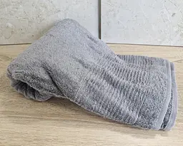 Набір турецьких махрових рушників Cestepe 50х90 3 штуки + 70х140 3 штуки Bamboo Sarev Grey - мініатюра 8