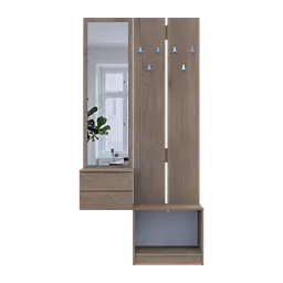 Передпокій Doros Сола 2+3 Канноло/Кашемір ДСП / дзеркало 105х40х215 (42005234) - мініатюра 8