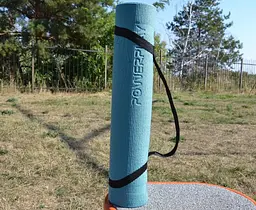 Килимок для йоги та фітнесу PowerPlay 4010 PVC Yoga Mat Зелений (173x61x0.6) (PP_4010_Green_(173*0,6)) - мініатюра 7