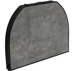Стіл Bo-Camp Northgate Oval 120x80 cm Black/Grey (1404187) - мініатюра 7