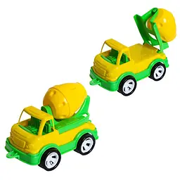 Дитячий бетонозмішувач Mini Matik 002/3BMS (Yellow) обертовий барабан, 13,5 см