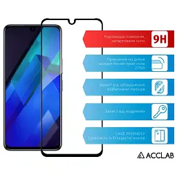 Скло захисне ACCLAB Full Glue Infinix Note 12 Black (1283126546556) - миниатюра 3