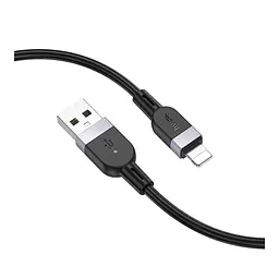 Кабель синхронізації Hoco X109 Silicone 2.4A USB to Lightning 3m Black (35925_3605830) - мініатюра 5