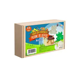 Набір дитячої творчості Розпис по дереву "Магніти-равлик та жабка" РД-013 - мініатюра 2