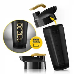 Шейкер спортивний 4FIZJO Ultra 700 мл Black/Gold (P-5905973407038) - мініатюра 11