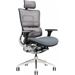 Офісне крісло GT Racer X-801 Bright Gray (X-801 Bright Gray (W-20 B-40)) - мініатюра 3