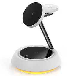 БЗП WIWU Wi-W002 3 in 1 wireless charger White - мініатюра 3