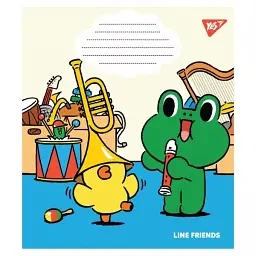 Нотний зошит A5 12арк. Line friends 766255/Yes/(25)(500) - мініатюра 5