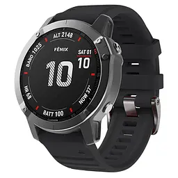 Силіконовий ремінець на смарт годинник Garmin 47 mm, Silicone, black, зі зручною застібкою, на фітнес браслет, ArmorStandart (ARM60796)