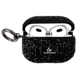 TPU чохол Bling World Rock Diamond для навушників AirPods Pro / Airpods Pro 2 Чорний - мініатюра 2