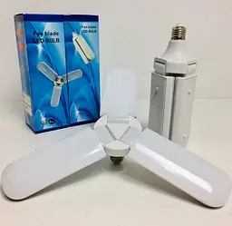 Світлодіодна лампа Fan Blade LED 45 Вт E27 потрійна у формі вентилятора - мініатюра 3