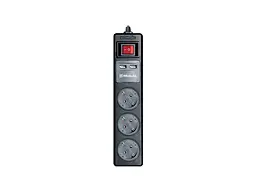Подовжувач REAL-EL RS-3 USB Charge 1.8m