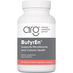 Масляна кислота Allergy Research Group ButyrEn бутират кальцію і магнію 100 шлунково-резистентних таблеток (ALG-70220)