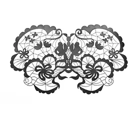 Маска на обличчя Bijoux Indiscrets - Anna Mask, вінілова, клейове кріплення, без зав'язок