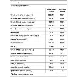 Комплекс вітамінів і мінералів Haya Labs Basic Adult Multivitamin 100 таблеток - мініатюра 2