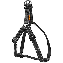 Шлея Dog Extreme з нейлону регульована (ширина 25мм, В:60-90см) чорний